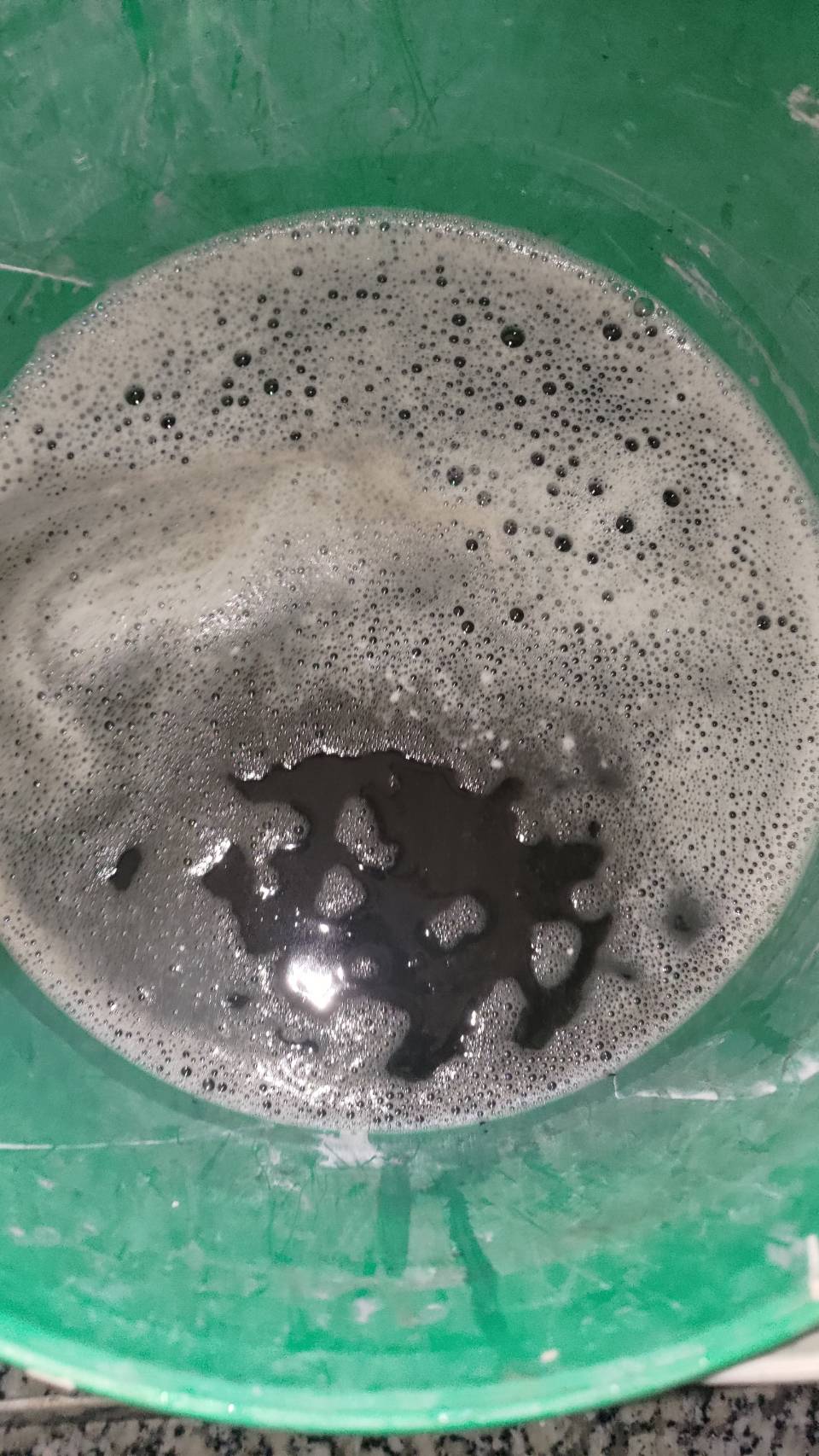 洗出黑水
